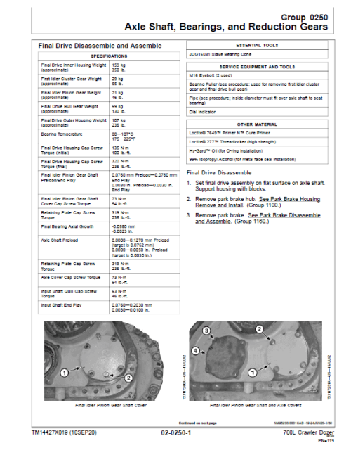 John Deere 700L Crawler Dozer Repair Technical Manual (S.N after F383562 - ) - Image 4