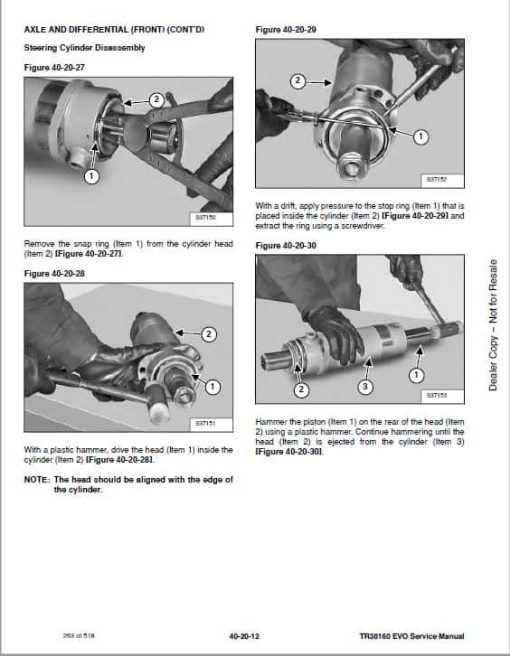 Bobcat TR38160, TR38160 EVO versaHANDLER Telescopic Service Repair Manual - Image 4