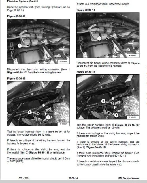 Bobcat S76 Skid-Steer Loader Service Repair Manual - Image 4