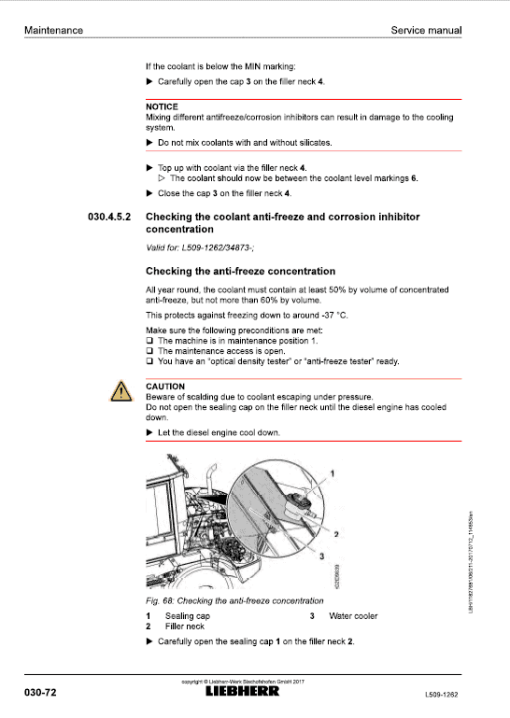 Liebherr L509 Type 1262 Wheel Loader Service Manual - Image 4