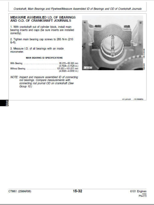 John Deere 6101 Diesel Engine (S.N after 500000 - ) Technical Manual (CTM61) - Image 4