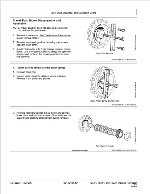 John Deere 703JH, 753JH, 759JH Harvester Repair Manual (S.N before - 220452) - Image 4