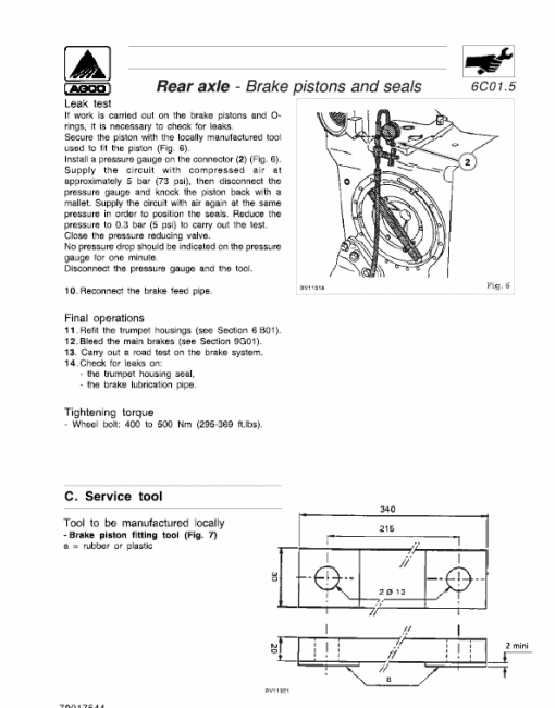 White 8310, 8410 Tractor Service Manual - Image 4