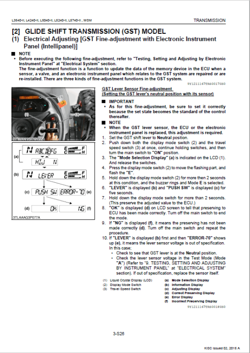 Kubota L3540-II, L4240-II, L5040-II, L5240-II, L5740-II Tractor Service Manual - Image 4