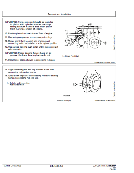 John Deere 225CLC RTS Excavator Repair Technical Manual - Image 4