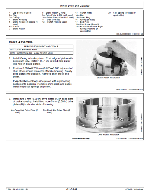 John Deere 4000S Winches Service Repair Manual (CTM166) - Image 4