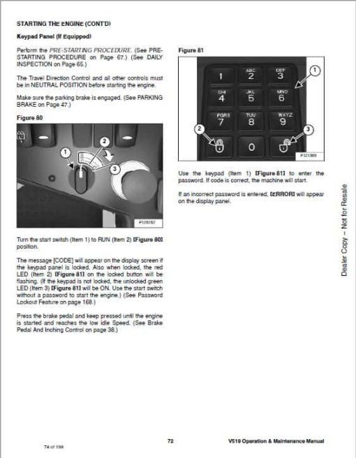 Bobcat V519 versaHANDLER Telescopic Service Repair Manual - Image 4