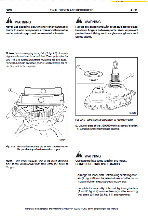 New Holland D255 Bulldozer Dozer Service Manual - Image 4