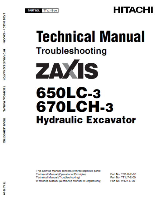 Hitachi ZX650LC-3 and ZX670LCH-3 Excavator Service Repair Manual - Image 3