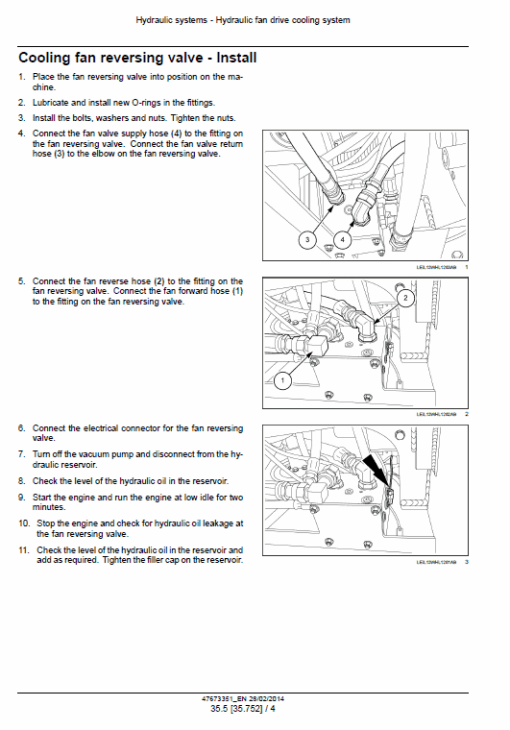 New Holland W190C, W230C Tier 4A Wheel Loader Service Manual - Image 4