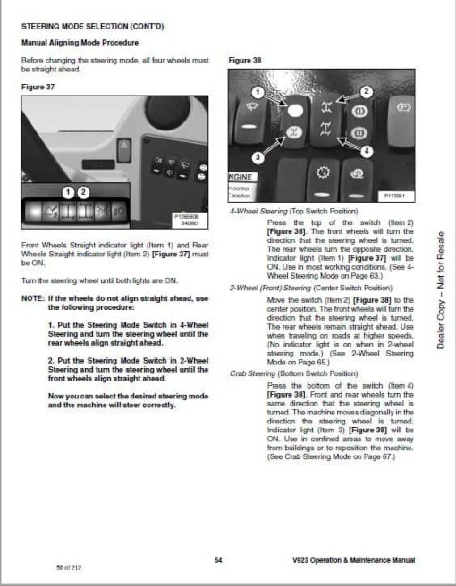 Bobcat V923 versaHANDLER Telescopic Service Repair Manual - Image 4