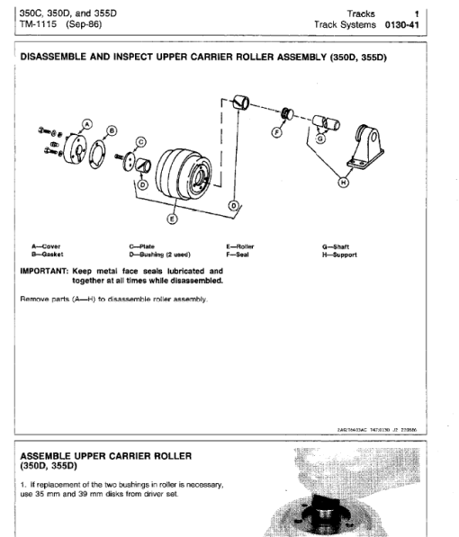 John Deere 350C, 350D, 355D Crawler Tractor Loaders Technical Manual (TM1115) - Image 5