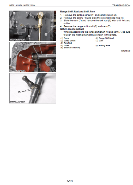 Kubota M95X, M105X, M125X Tractor Workshop Service Manual - Image 4