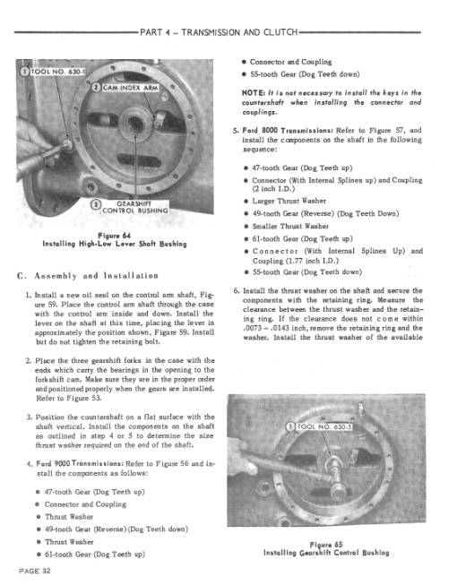 Ford 8000, 8600, 9000, 9600 Tractor Service Manual - Image 4