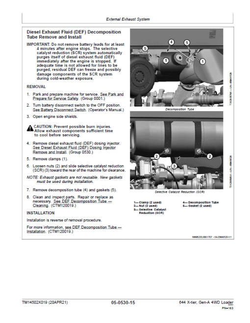 John Deere 644 X-Tier, Gen-A 4WD Loader Repair Technical Manual (S.N F_10283 - ) - Image 4