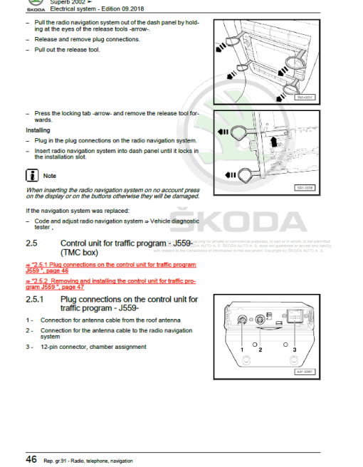 SKODA SUPERB (3U, 3U4) Repair Service Manual - Image 4