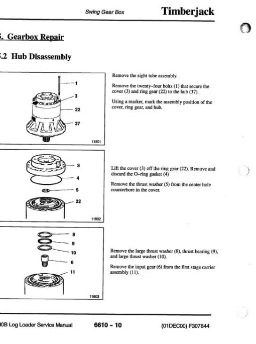 Timberjack 530B Log Loader Service Repair Manual - Image 4