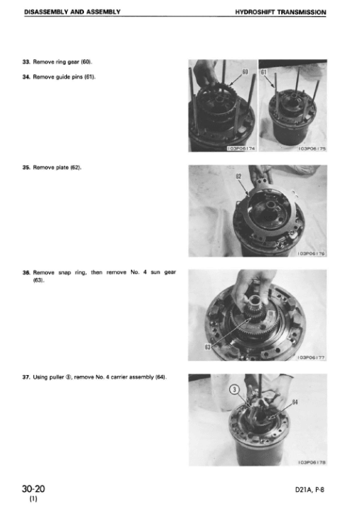 Komatsu D21A-8 and D21P-8 Dozer Service Manual - Image 4