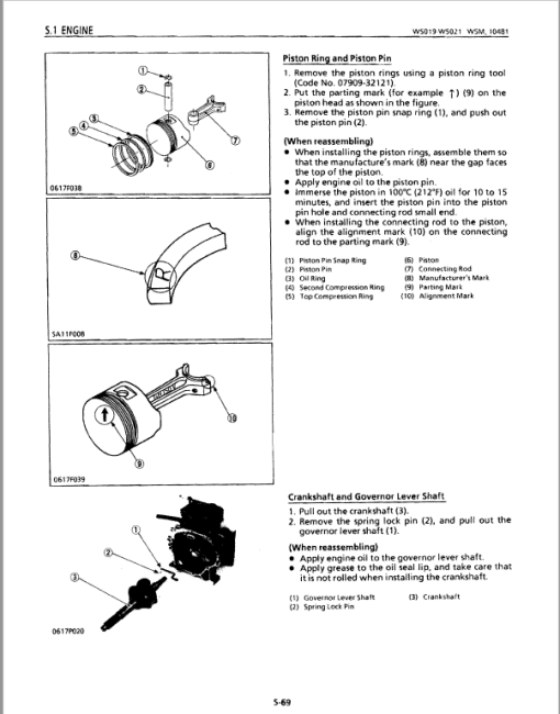 Kubota W5019, W5019-P, W5019-PC, W5019-T, W5019-TC Mower Service Manual - Image 4