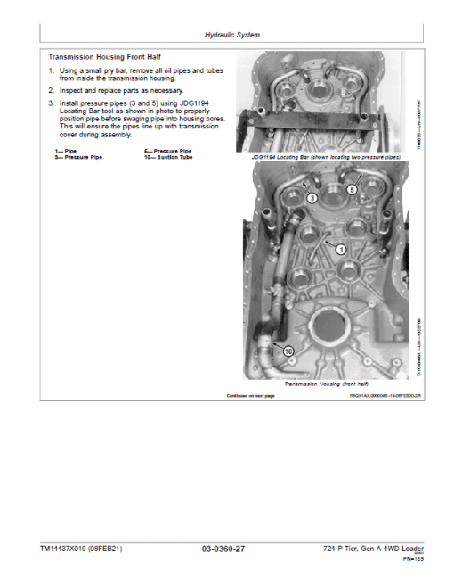 John Deere 724 P-Tier, Gen-A 4WD Loader Repair Technical Manual (S.N D_10283 - ) - Image 4