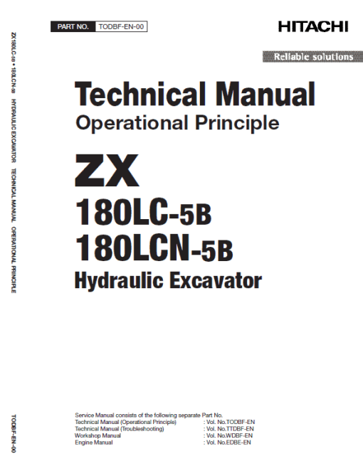 Hitachi ZX180LC-5B and ZX180LC-5G Excavator Service Repair Manual - Image 4