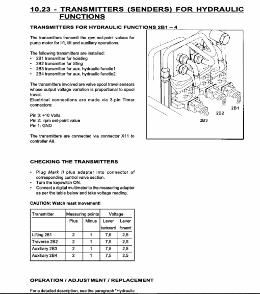 OM Pimespo XE35, XE40, XE45, XE50 Forklift Workshop Manual - Image 4