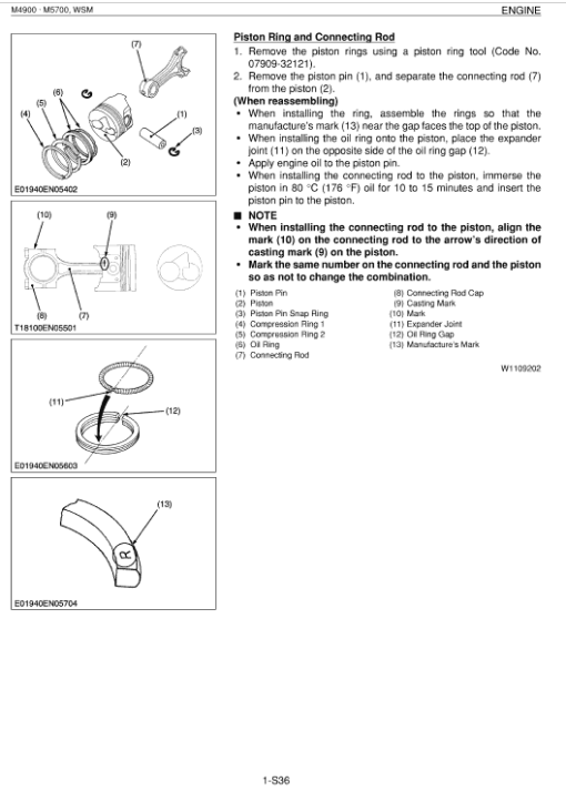 Kubota M4900, M5700 Tractor Workshop Service Manual - Image 5