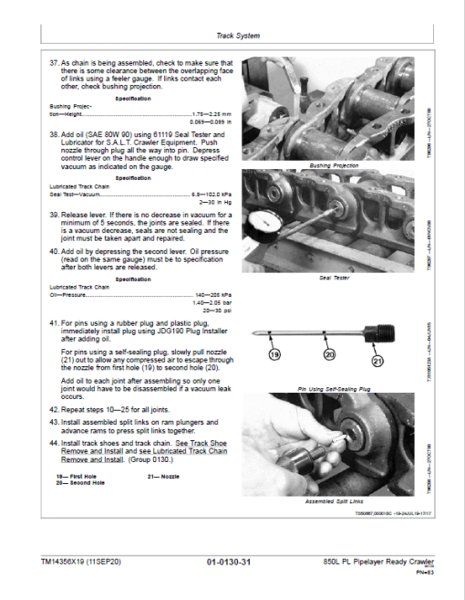 John Deere 850L PL Crawler Dozer Repair Technical Manual (S.N after F352989 - ) - Image 4