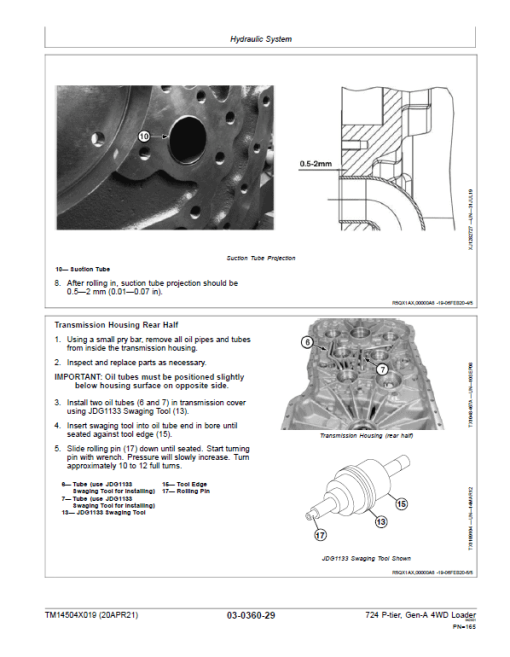 John Deere 724 P-Tier, Gen-A 4WD Loader Repair Technical Manual (S.N L_10283 - ) - Image 4