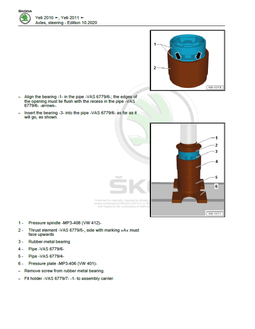 SKODA YETI (5L, 67) Repair Service Manual - Image 4