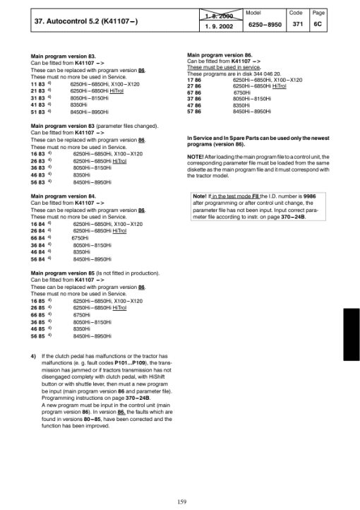 Valtra 6600, 6600E, 6650 Hi, 6750 Hi, 6800, 6800E, 6850 Hi Tractors Service Repair Manual - Image 3