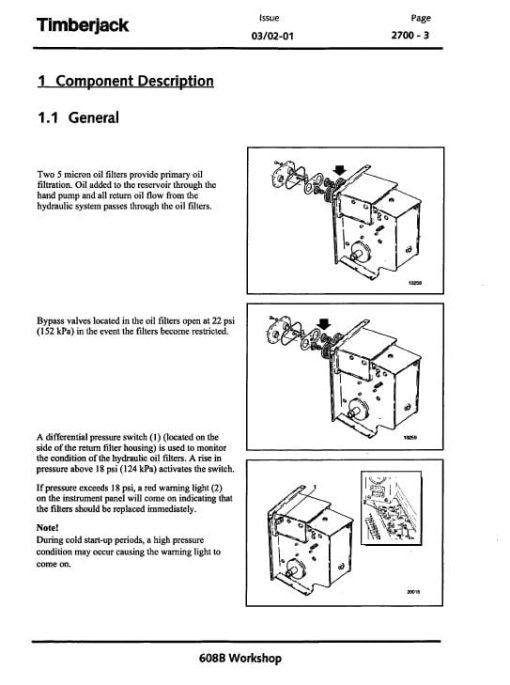 Timberjack 608B Carrier Service Repair Manual (SN X005001 an up) - Image 4