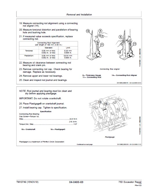 John Deere 75D Excavator Repair Technical Manual - Image 4