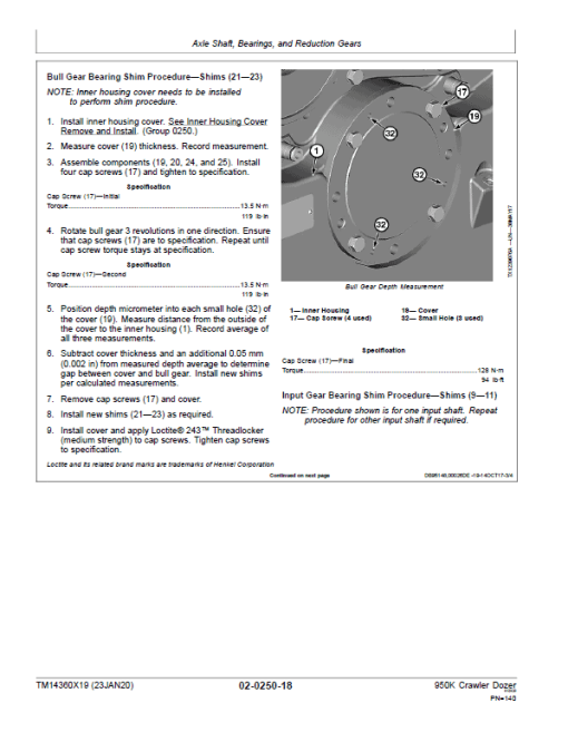 John Deere 950K Crawler Dozer Repair Technical Manual (S.N after C334109 - ) - Image 4