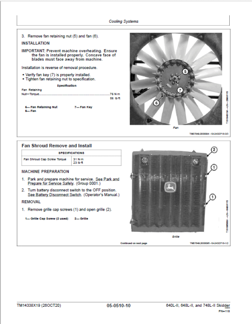 John Deere 640L-II, 648L-II, 748L-II Skidder Repair Manual (S.N C690814 & D690814 - ) - Image 4