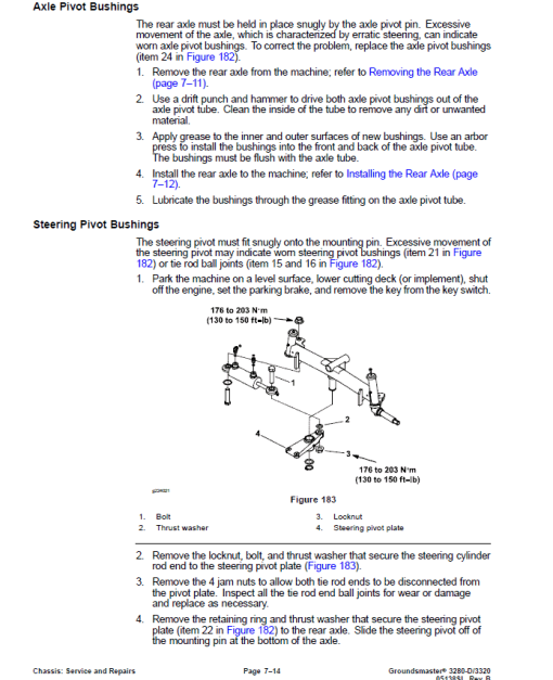 Toro Groundsmaster 3280-D, 3320 Service Repair Manual - Image 4