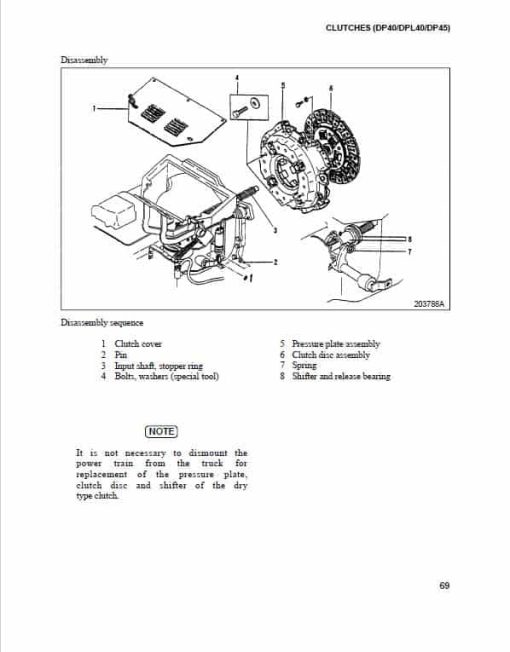 CAT GP40, GPL40, DP40, DPL40, DP45, DP50 Forklift Lift Truck Service Manual - Image 4