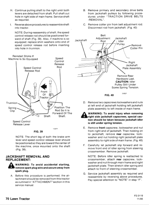 Ford LT8, LT11 Mower Tractor Service Manual - Image 4