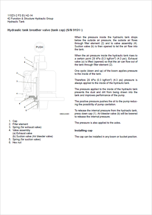 Kawasaki 115ZV-2 Wheel Loader Service Manual - Image 3