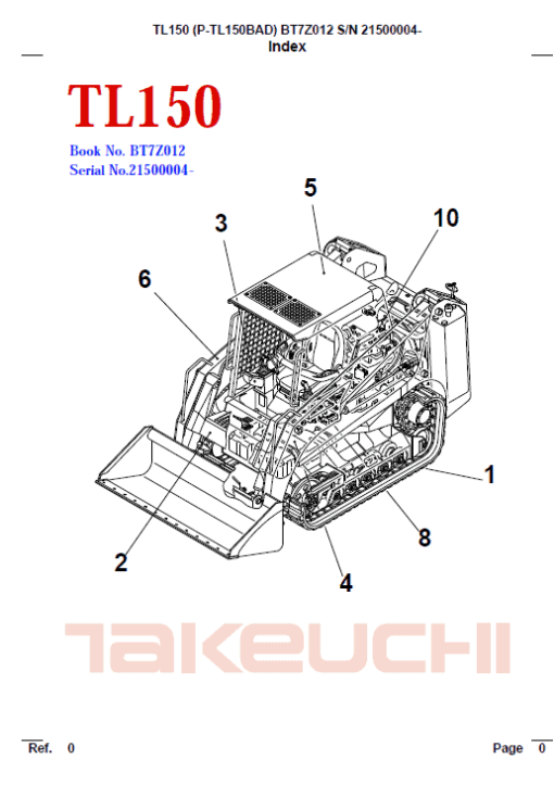 Takeuchi TL150 Loader Service Manual - Image 3