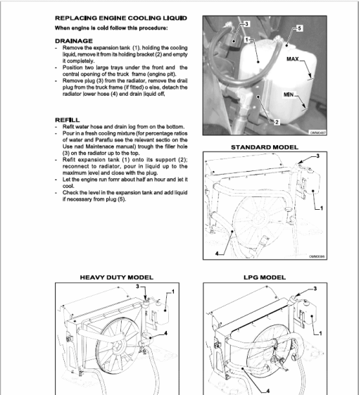 OM Pimespo XG25 and XG30 Forklift Repair Workshop Manual - Image 4