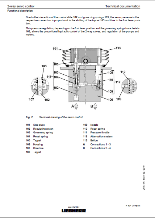 Liebherr R924 and R924 Tier 3 Compact Excavator Service Manual - Image 5