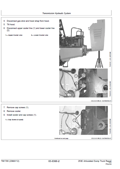 John Deere 250C Articulated Dump Truck Repair Technical Manual - Image 4