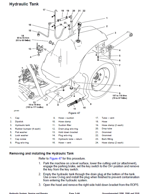 Toro Groundsmaster 3200, 3300, 3310 (31900, 31901, 31902, 31903, 31907, 31709) Service Repair Manual - Image 4