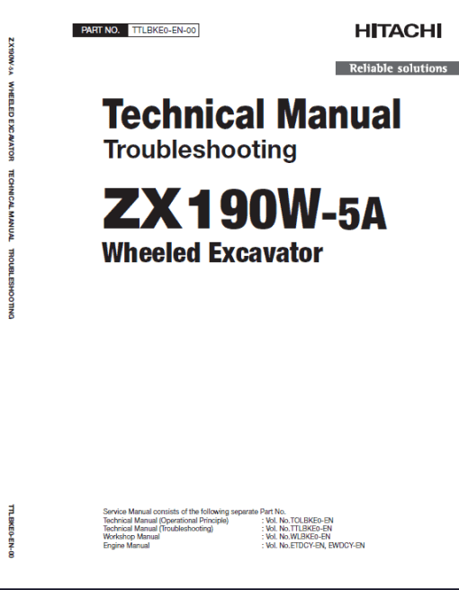 Hitachi ZX190W-5A and ZX190W-6 Wheeled Excavator Service Repair Manual - Image 5