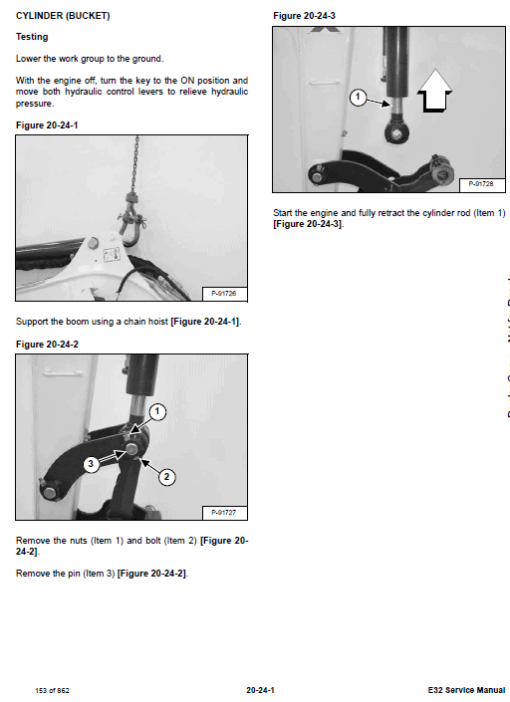 Bobcat E32 Compact Excavator Repair Service Manual - Image 4