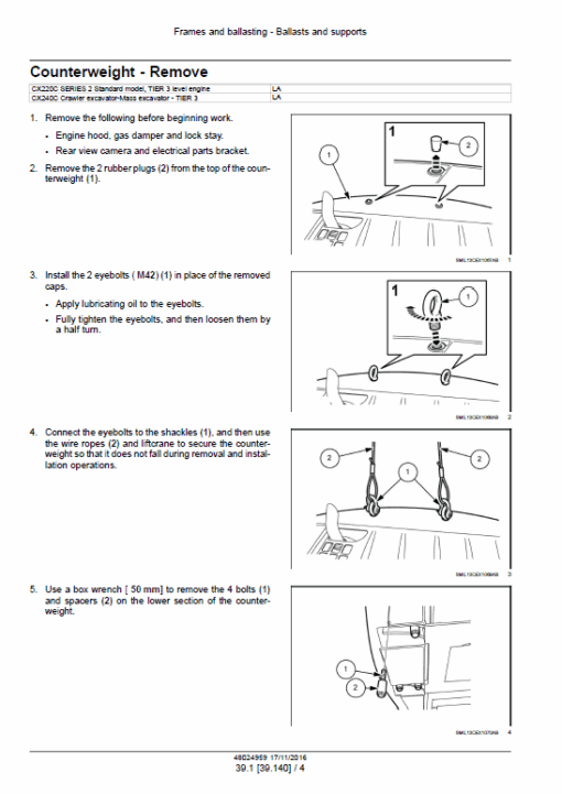 Case CX220C Series 2 Crawler Excavator Service Manual - Image 4