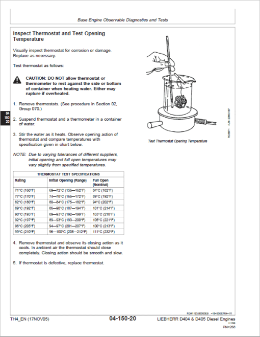 Liebherr D404 TH4, D405 TH4 Engine Service Manual - Image 4