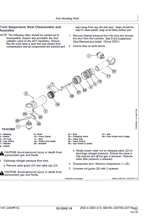 John Deere 250D, 300D Articulated Dump Truck Repair Manual (S.N 609166 -626760) - Image 4