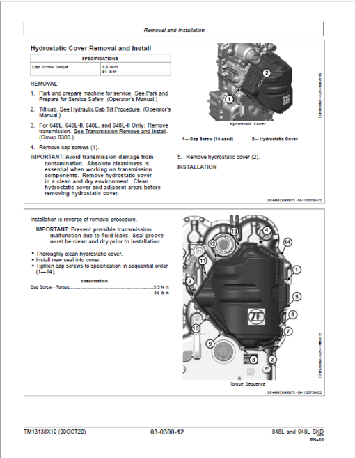 John Deere 848L, 948L Skidder Repair Technical Manual (S.N F666893 - F690813) - Image 4